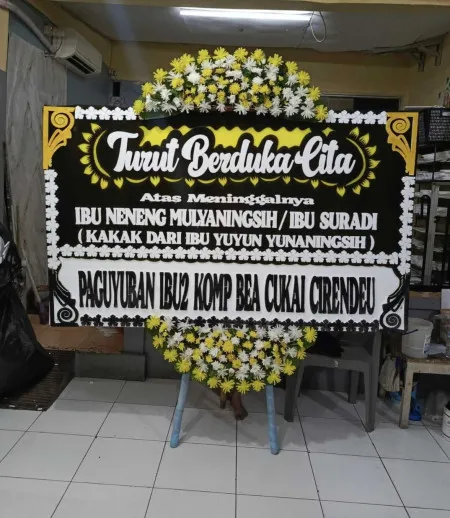 Papan Bunga Duka Pelindung Hewan Astana Anyar